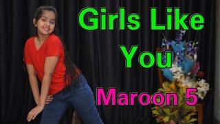 GIRLS LIKE YOU DANCE - Maroon 5 ft. Cardi B, Kavishi dance, English famous song