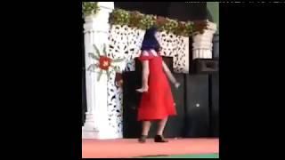 Cute Girl's dance performance on stage