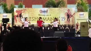 Hot girls dance on freshers