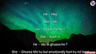 Cute conversation between Girl nd Boy ❤ Heart touching sad short Love story ❤A caring Boyfriend