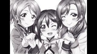 Drawing Anime Girls : Love Live! School Idol Project #2