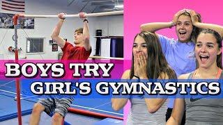Boys Try Girl's Gymnastics!