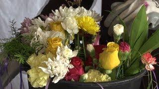 New Hope Woman Bundles Flowers, Love for Breast Cancer Survivors