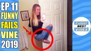 Funny Videos 2019 - Try Not To Laugh At Funny Fails - Girl Gets Weird And Jump On The Door
