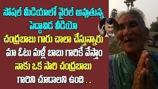 చంద్రబాబు చాలా చేస్తున్నారు మా ఓటు మళ్లీ  బాబుకే అంటున్న పెద్దమ్మ| Old Women  Opinion On Chandrababu