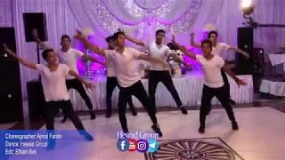 New Indian dance by Afghan girls and boys of Hewad Group at a wedding in Hamburg, Germany
