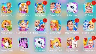 Kitty Cat Love vs Supermarket Girl Party, My Little Pony, Baby Beekeepers- Care for Bees | Kids Game