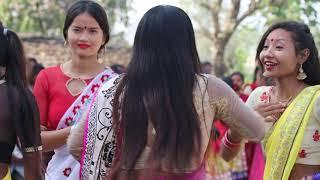 Haraeiya tharu girls dance at wedding ceremony(5)