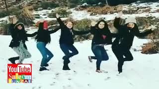 TOURIST GIRLS DANCE IN GILGIT BALTISTAN PAKISTAN