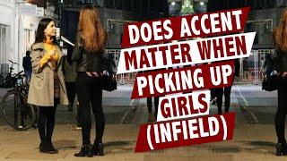 Does accent matter when picking up girls? Infield video