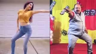 dancing uncle india dance with hot Indian girl funny video