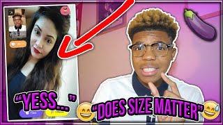 ASKING RANDOM GIRLS DOES SIZE MATTER????MONKEY APP???? *GETS S3XUAL*????