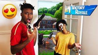 My Girl Duos Partner CAME To my House to WIN HER FIRST FORTNITE GAME EVER!