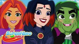 ????¡Robin, Starfire, Raven, Chico Bestia y Cyborg! | DC Super Hero Girls Latino America