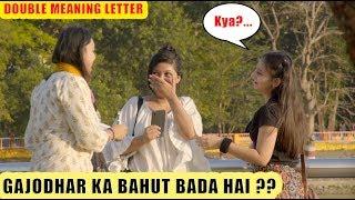 Bhojpuri Girl's Double Meaning Love Letter to Desi BF | Funny PRANK | Ankita - BOB