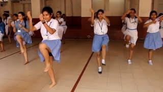 Indian school dance practice girls dance perfomance