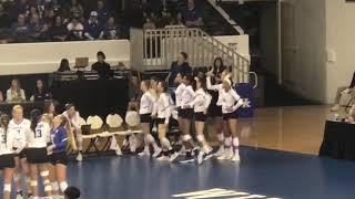 Kentucky volleyball girls dance to the music during a review (December 1st, 2018)