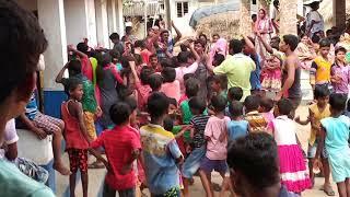 Girls dance on Krishna's birthday