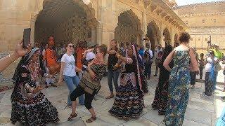 Foreigners Girls Dancing at Amber Palace, Jaipur 2019 |  Rajasthani Dance