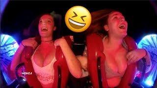 Slingshot Ride | Funny / Scared Girls Edition Compilation Part 43