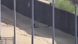 RAW VIDEO: 2 girls hurt while climbing border wall near Yuma
