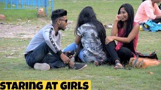 STARING PRANK AT HOT GIRLS || GONE WRONG - PRANK IN INDIA || BY - MOUZ PRANK