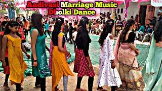 Aadivasi Marriage Music Dholki Dance // Beautiful Girls Speed Timli Dance