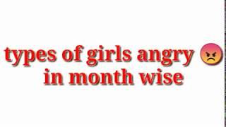 Types of girls angry in month wise | tamil troll video |#shivatrolls