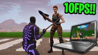 I found a GIRL on Fortnite that plays on a Laptop with 10FPS!