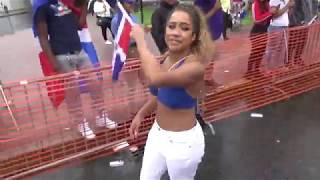 DOMINICAN DAY PARADE NEW YORK - NEW JERSEY 2018 - DOMINICAN GIRLS DANCE AT DOMINICAN REPUBLIC PARADE
