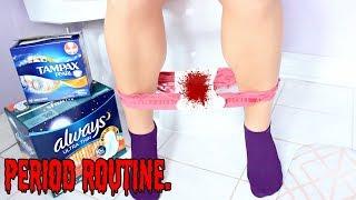 My Period Morning Routine ! Hacks ALL GIRLS NEED TO KNOW !!