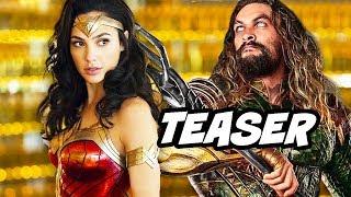 Wonder Woman 2 Teaser New Suit - Aquaman Trailer Comic Con 2018 Explained