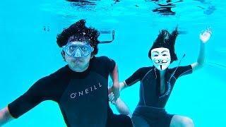 Hacker Girl Underwater Date Breaking Project Zorgo Secret Box (Found CLUES!)