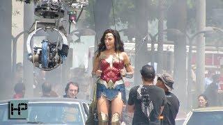 Gal Gadot Shoots Stunt Scene for 'Wonder Woman 1984'