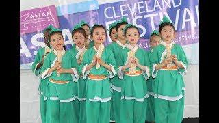 Young girls Chinese dance at 2019 Cleveland Asian Festival