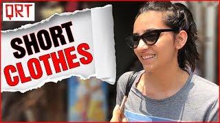 Why Do GIRLS Wear SHORT CLOTHES ? | Delhi Girls Open Talk | VIRAL AUNTY VIDEO | Quick Reaction Team