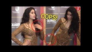 Oops Janhvi Kapoor caught adjusting her dress at vogue women of the year awards